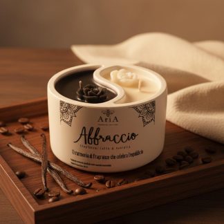 Candela profumata artigianale in cera di soia – Linea Le Tue Abbraccio | Vegan & cruelty-free | Fatto a mano | AriA handmade creations