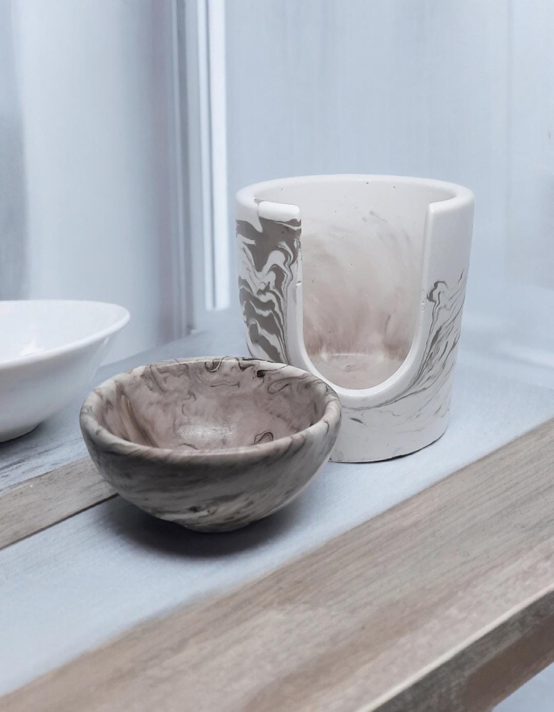 Brucia essenze in polvere ceramica – Linea I Duftwelt Bolr | Diffusore per wax melts | Fatto a mano | AriA handmade creations - immagine 3