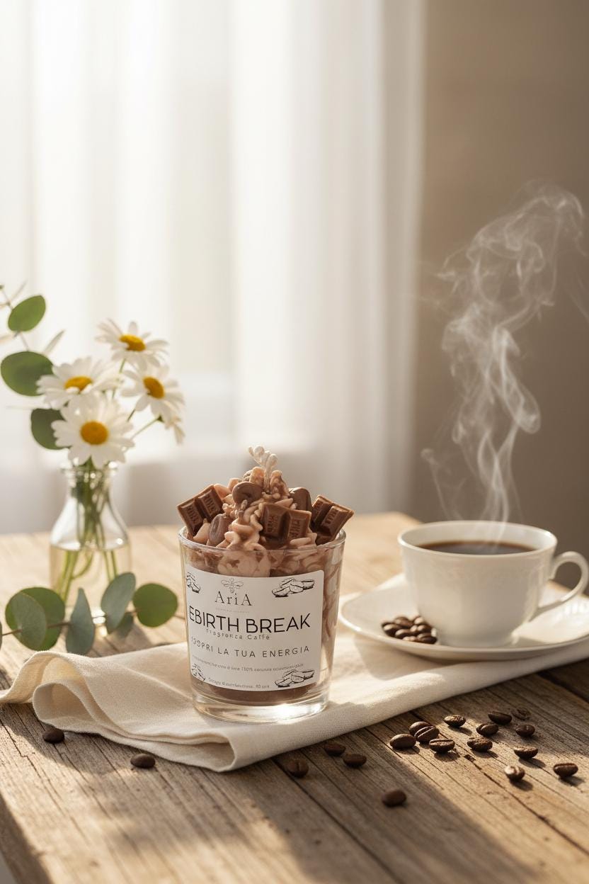 Candele profumate artigianali in cera di soia – Linea Le Golose RebirthBreak| Vegan & cruelty-free | AriA Handmade Creations