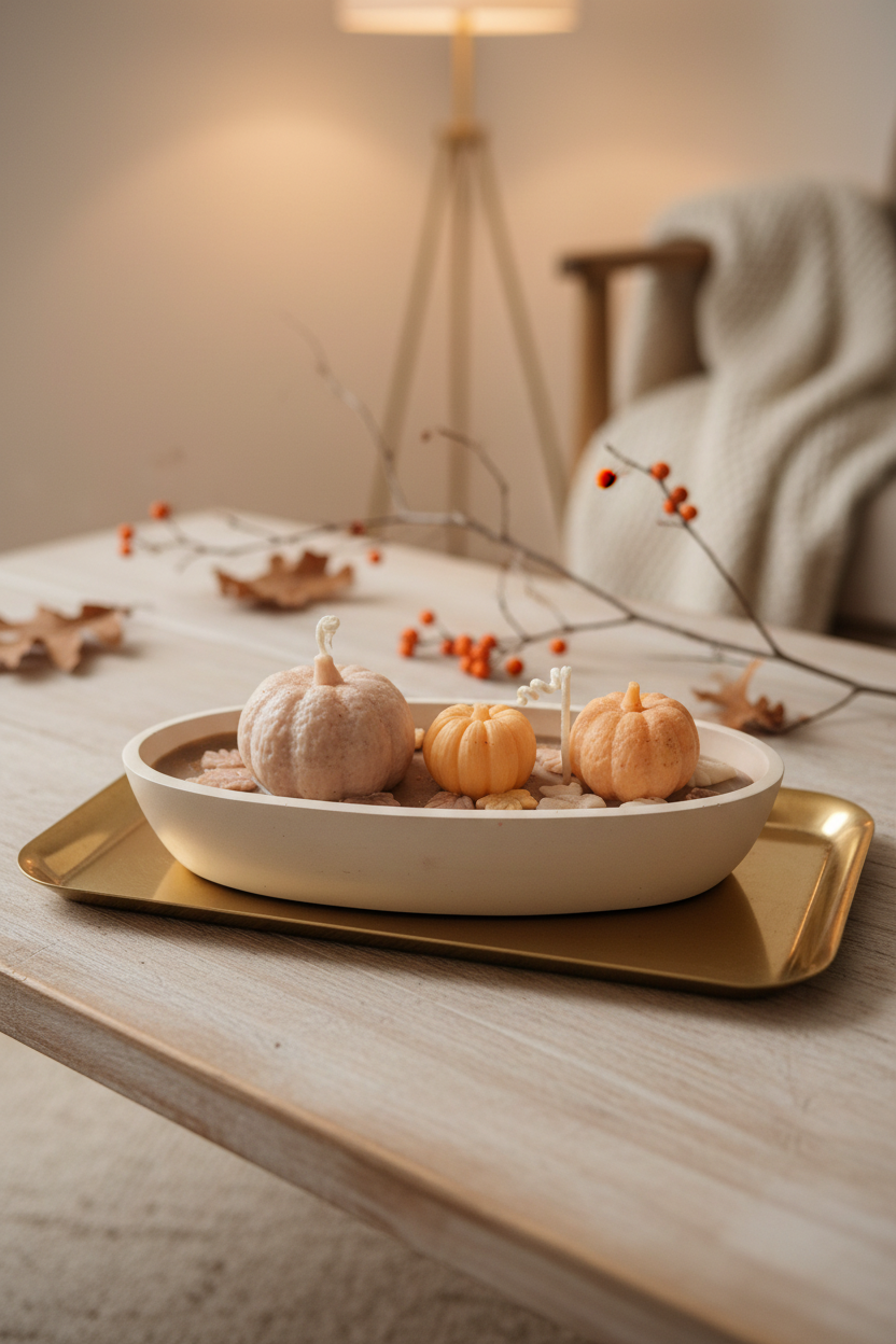 Candela profumata artigianale in cera di soia – Collezione Le Zuccose autunnali | Autumn Stroll | Vegan & cruelty-free | AriA Handmade Creations - immagine 2