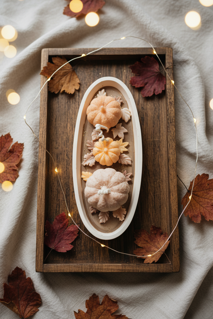 Candela profumata artigianale in cera di soia – Collezione Le Zuccose autunnali | Autumn Stroll | Vegan & cruelty-free | AriA Handmade Creations - immagine 5