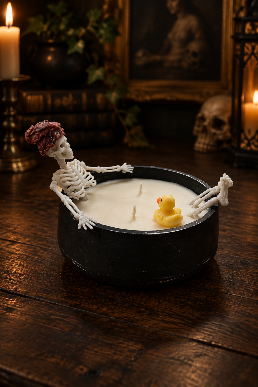 Candela profumata artigianale in cera di soia – Collezione Le Limited Edition | R.I.P. Relax in Peace| Contenitore in polvere ceramica fatto a mano| Vegan & cruelty-free | AriA Handmade Creations - immagine 6