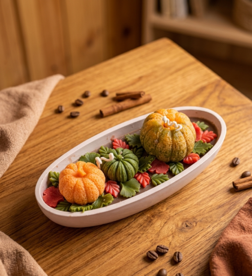 Candela profumata artigianale in cera di soia – Collezione Le Zuccose autunnali | Autumn Stroll | Vegan & cruelty-free | AriA Handmade Creations - immagine 15