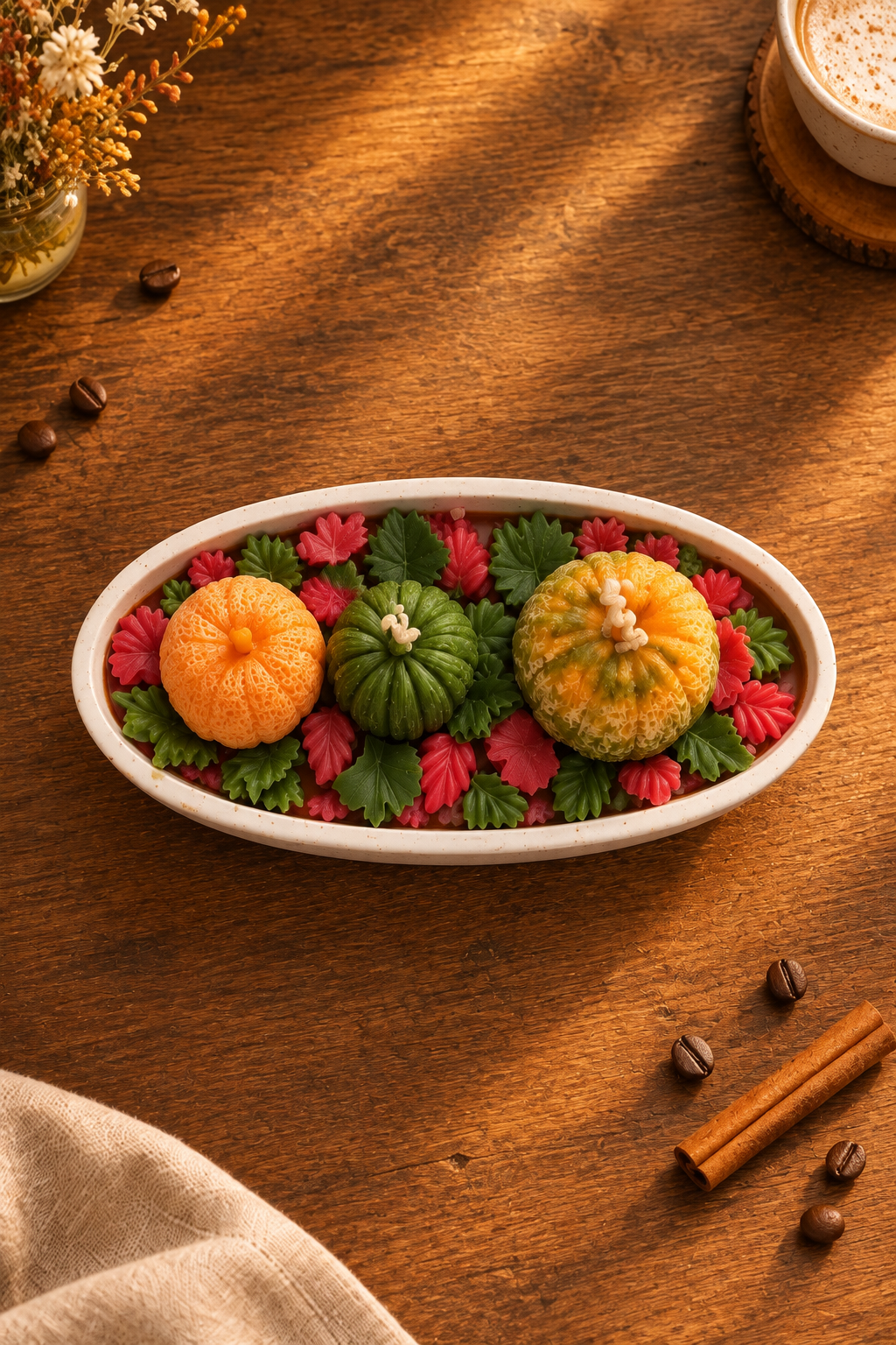 Candela profumata artigianale in cera di soia – Collezione Le Zuccose autunnali | Autumn Stroll | Vegan & cruelty-free | AriA Handmade Creations - immagine 17